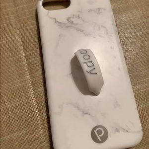 Marble White Loopy iPhone Case